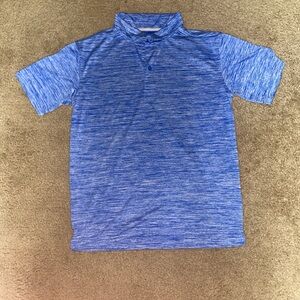 Blue polo shirt